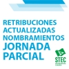 Retribuciones actualizadas para nombramientos a jornada parcial