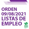 Orden de 9 de agosto de 2021 regulacin de las Listas de Empleo en Canarias