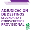 Adjudicacin de destinos 2024/2025 - Listados provisionales SECUNDARIA Y OTROS CUERPOS (Funcionarios/as en Prcticas e Interinos)