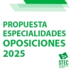 Previsin oficial de especialidades a convocar en las Oposiciones 2025