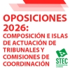 Oposiciones 2026 - Composici�n e islas de actuaci�n de los Tribunales y de las Comisiones de Coordinaci�n