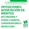 Aportaci�n de m�ritos para Secundaria y otros cuerpos, Conservatorios e Inspecci�n Educativa
