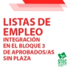 Listas de Empleo: Integraci�n en el bloque 3 de las personas aspirantes aprobadas sin plaza