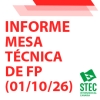 Informe Mesa T�cnica de Formaci�n Profesional (1/10/2026)